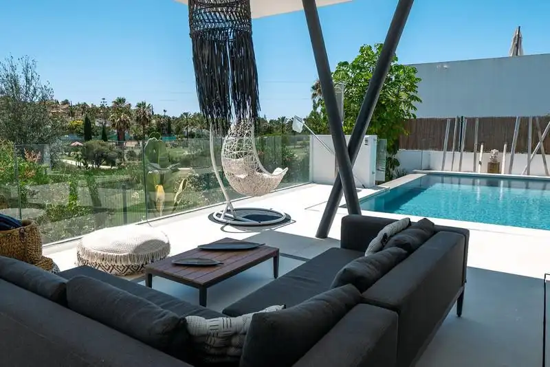 Terrace of Houses for rent in Estepona  with Air Conditioner, Heating and Private garden