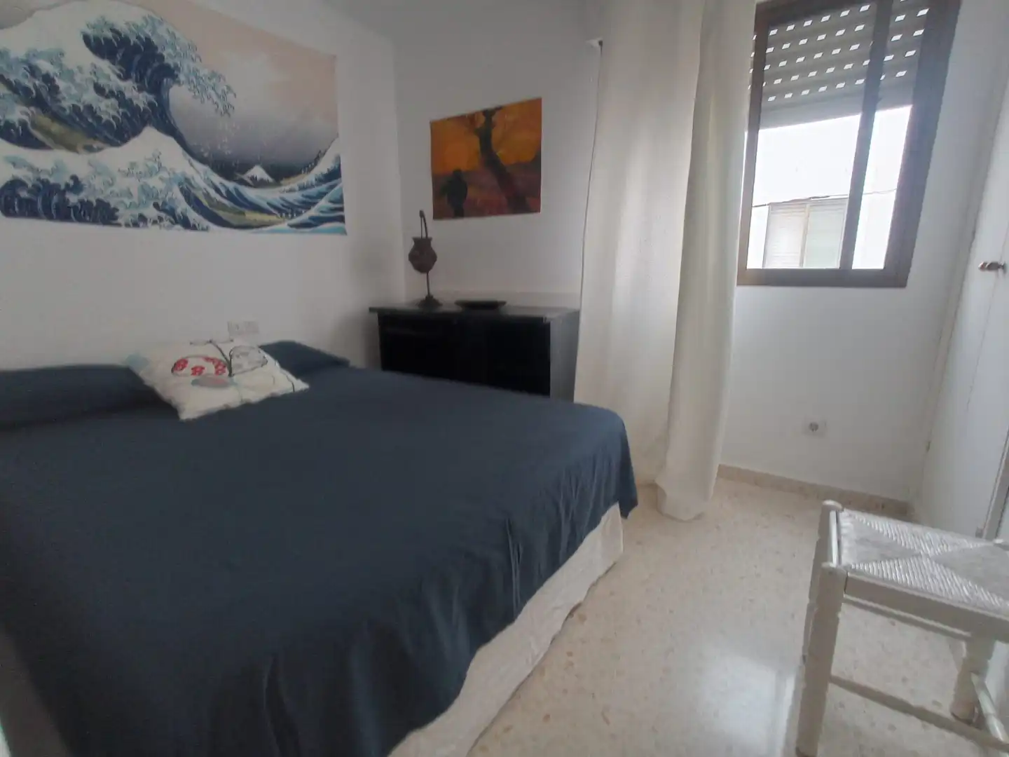 Schlafzimmer von Wohnung zur Miete in Fuengirola mit Klimaanlage, Terrasse und Möbliert