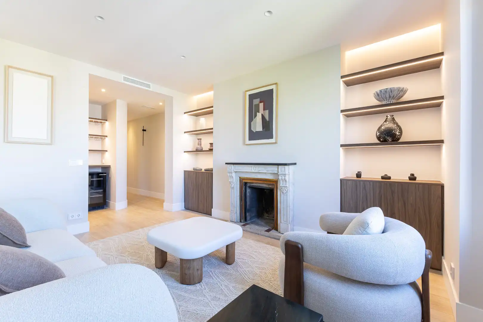 Sala de estar de Piso en venta en  Madrid Capital con Aire acondicionado, Calefacción y Trastero