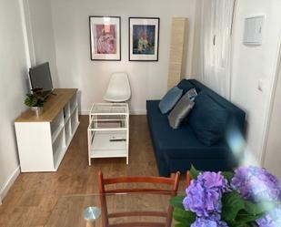 Sala d'estar de Apartament de lloguer en  Madrid Capital amb Aire condicionat, Calefacció i Moblat