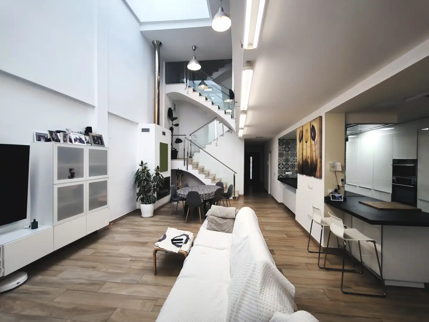 Sala de estar de Casa adosada en venta en Torrent con Aire acondicionado, Calefacción y Terraza