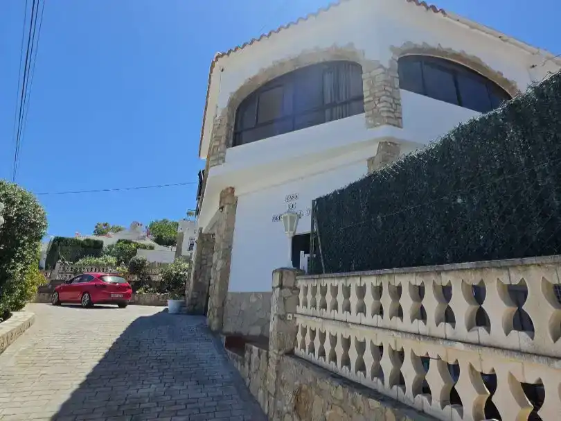 Vista exterior de Casa o chalet en venta en Dénia con Aire acondicionado, Jardín privado y Trastero