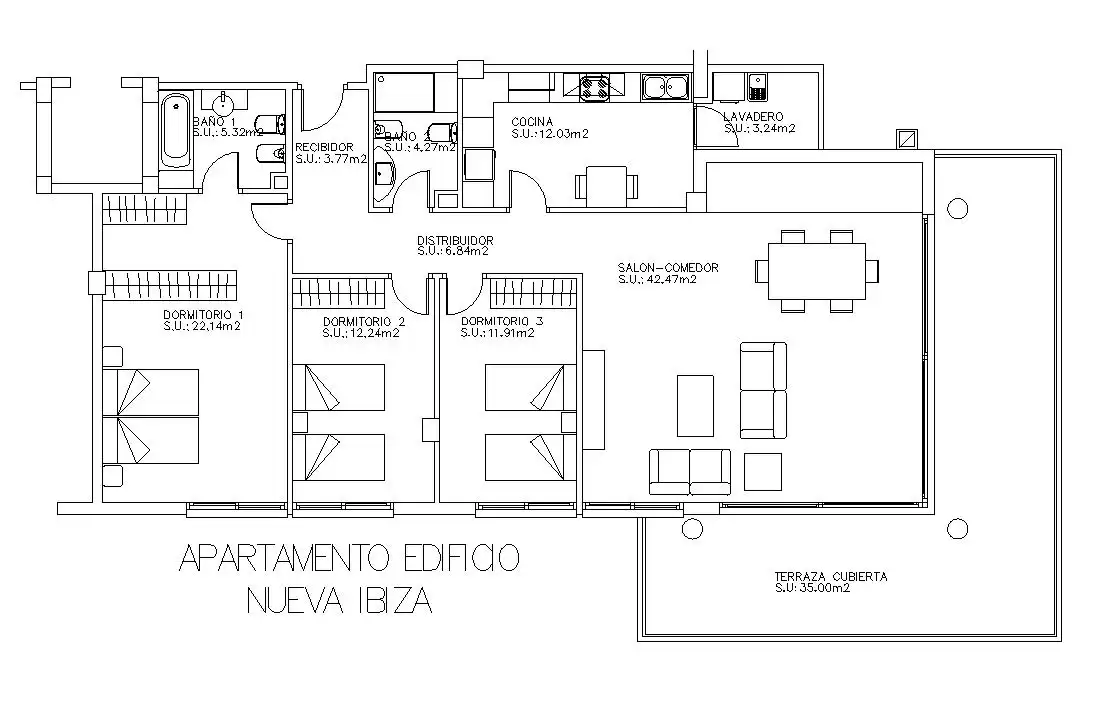 Wohnung mit Pool zum Verkauf in Marina Botafoc - Platja de Talamanca, imagen 29
