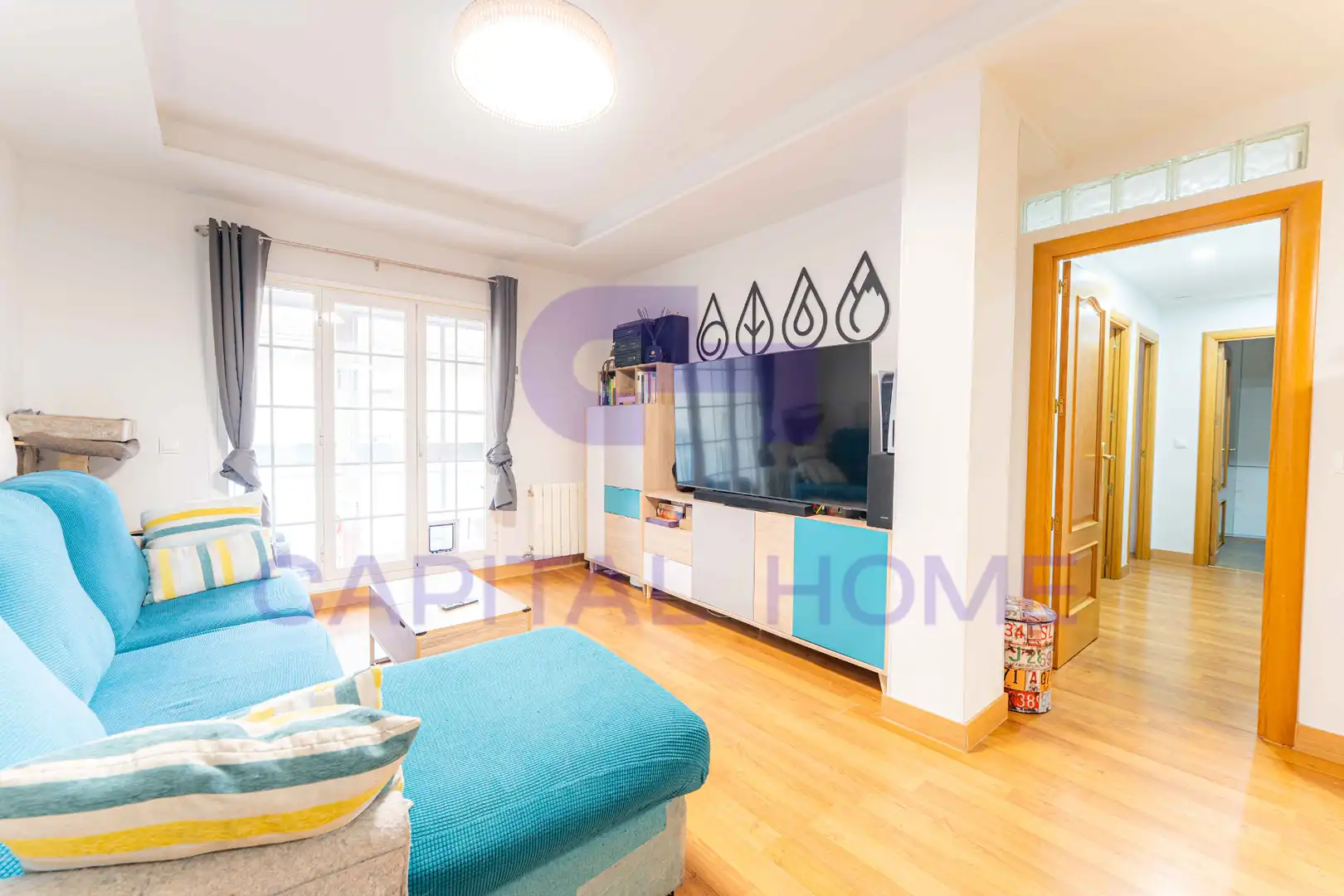 Sala de estar de Piso en venta en Navalcarnero con Aire acondicionado, Calefacción y Parquet