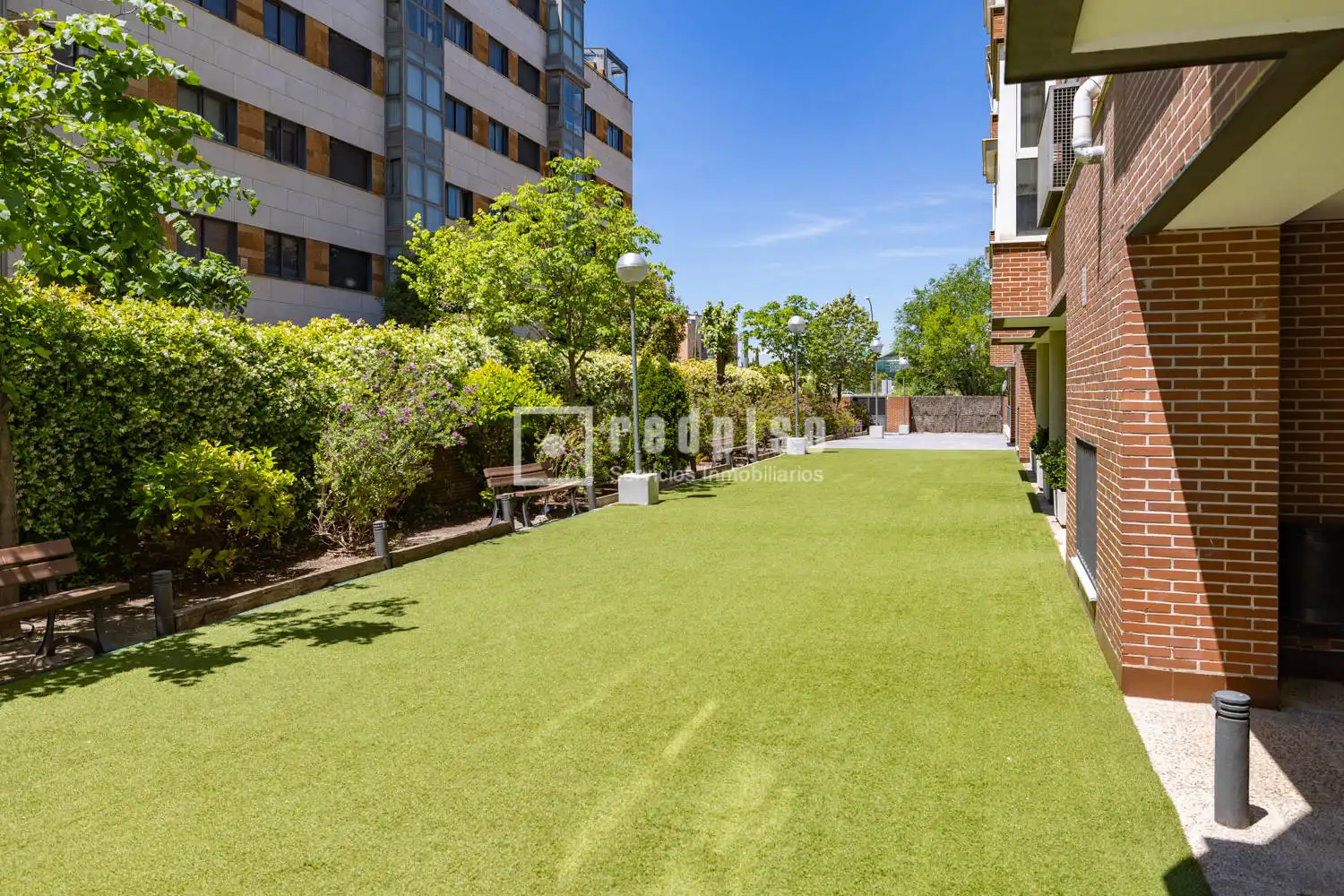 Exterior view of Flat for sale in Madrid  with Air Conditioner, Heating and Private garden