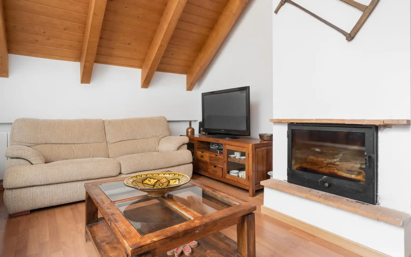 Wohnzimmer von Dachboden zur Miete in Villanúa, Huesca