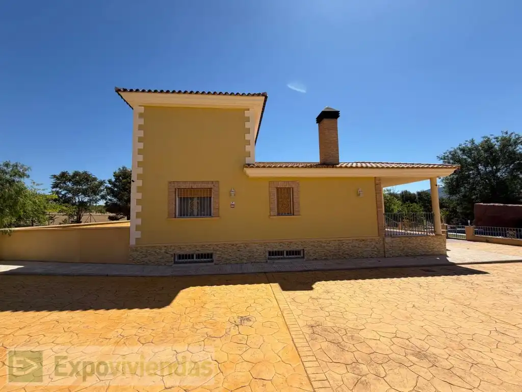 Vista exterior de Casa o chalet en venta en Jumilla con Jardín privado, Terraza y Piscina