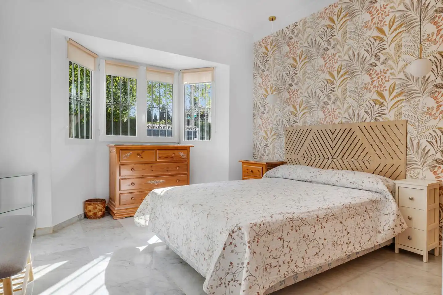 Bedroom of Houses for rent in Benalmádena  with Air Conditioner, Private garden and Swimming Pool