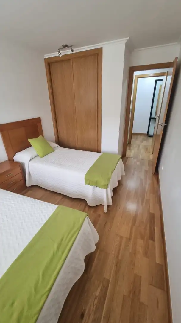 Bedroom of Flat for rent in Sanxenxo  with Heating, Terrace and Furnished