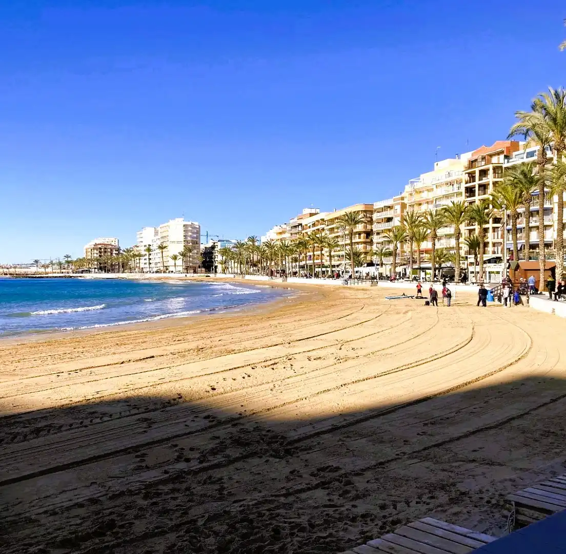 Vista exterior de Casa adosada en venta en Torrevieja con Aire acondicionado, Terraza y Amueblado