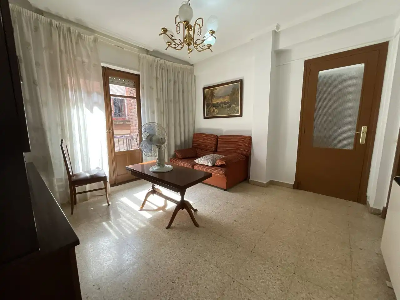 Living room of Flat for sale in Santo Domingo de la Calzada  with Heating, Furnished and Balcony