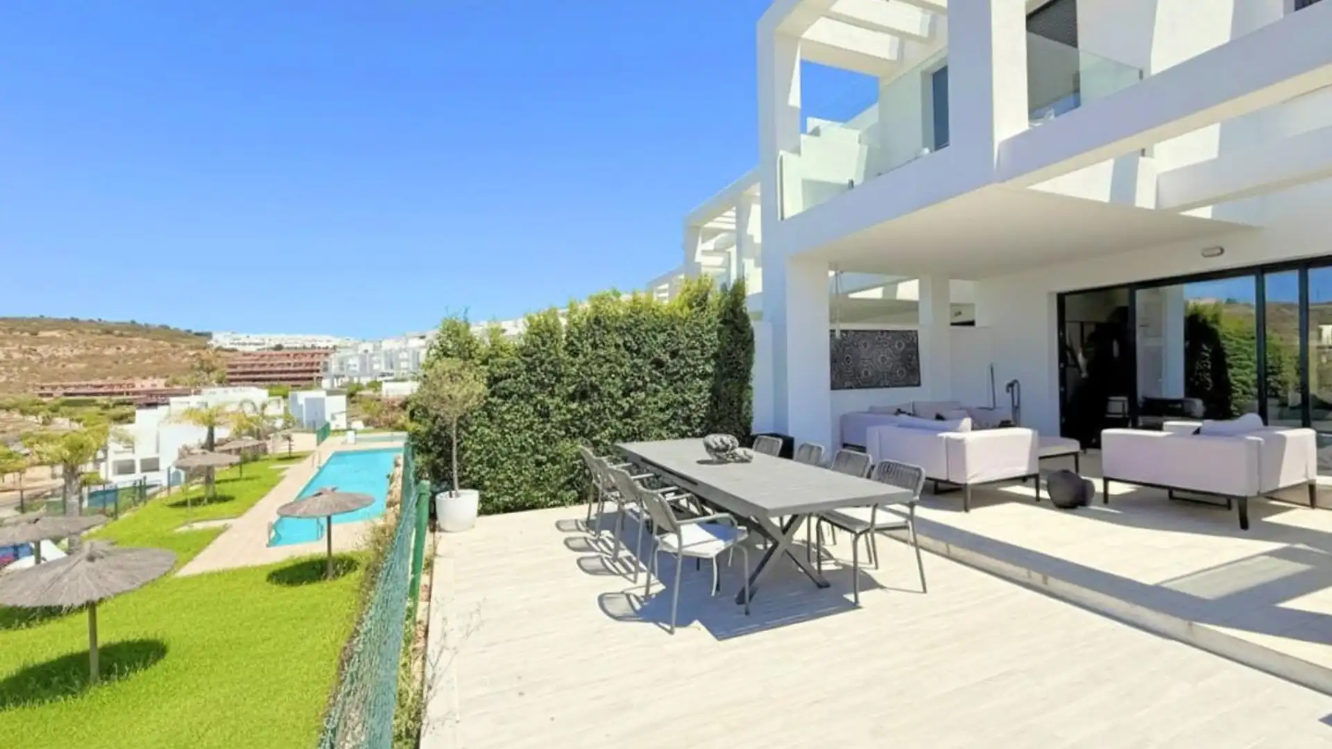 Terrace of Single-family semi-detached for sale in Manilva  with Air Conditioner, Heating and Private garden