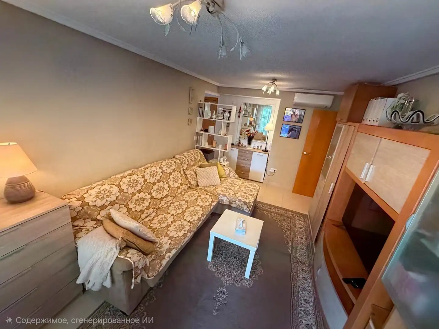 Living room of Flat for sale in Villajoyosa / La Vila Joiosa  with Air Conditioner and Community pool