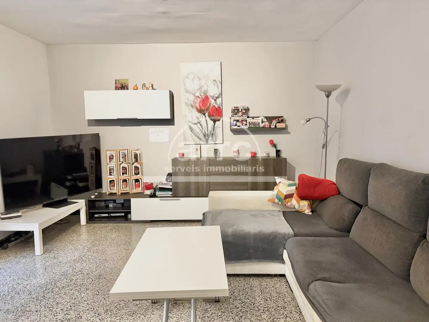 Sala d'estar de Pis en venda en Premià de Mar amb Aire condicionat, Terrassa i Balcó