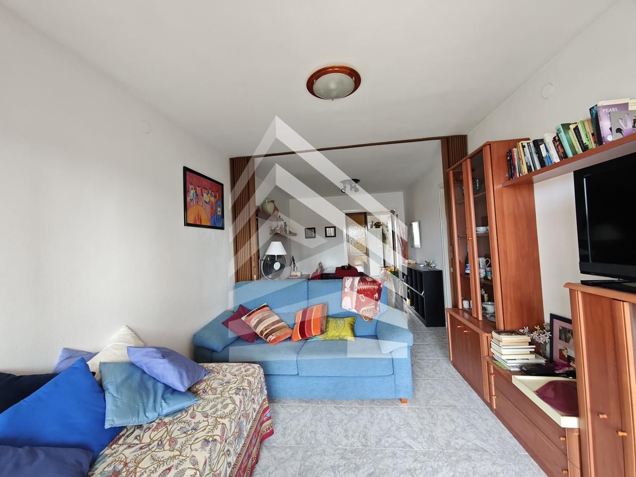 Living room of Flat for sale in Vilanova i la Geltrú  with Furnished and Balcony