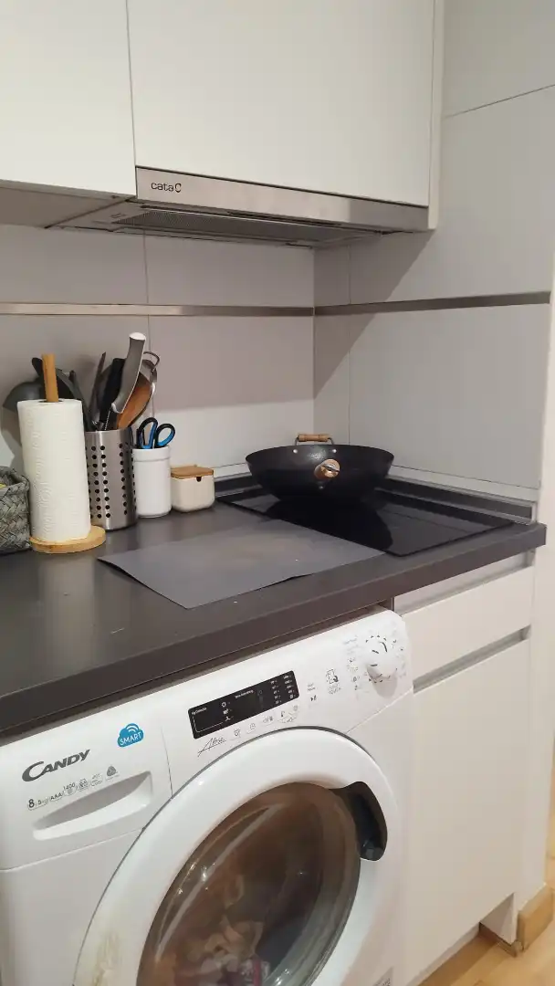Kitchen of Flat for rent in Málaga  with Air Conditioner, Parquet flooring and Furnished