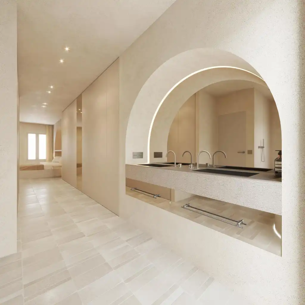 Badezimmer von Country house zum Verkauf in Pollença mit Heizung, Terrasse und Schwimmbad