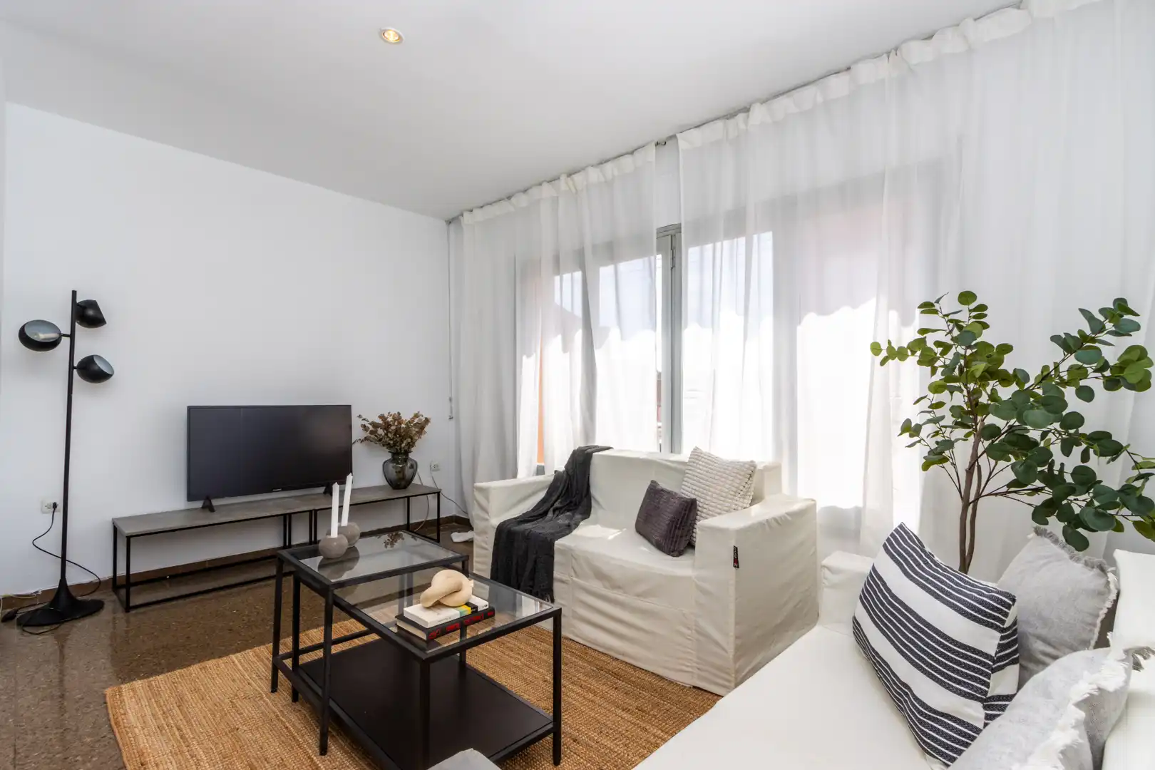 Sala d'estar de Pis en venda en Terrassa amb Calefacció i Terrassa