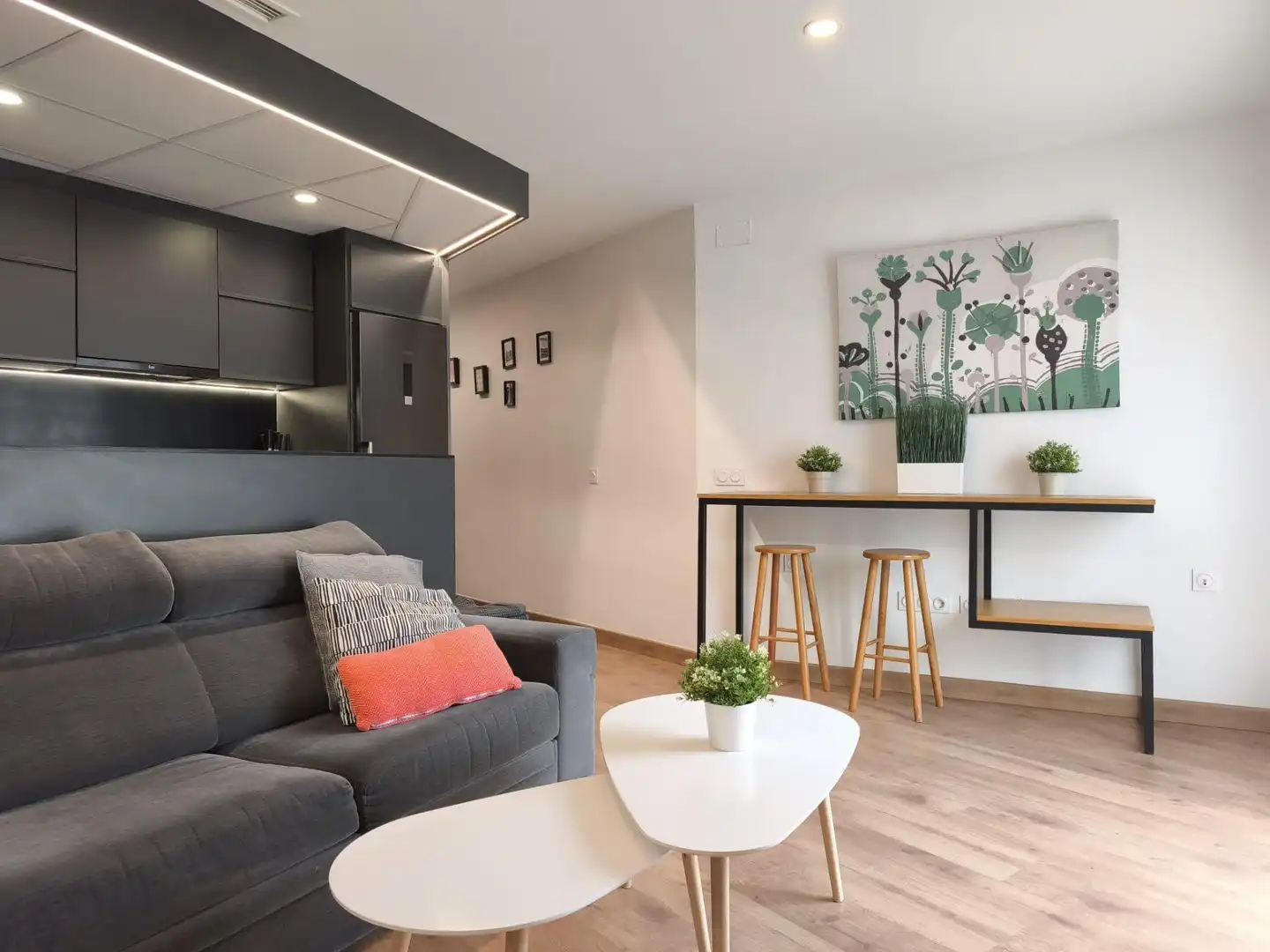 Sala de estar de Apartamento en venta en Jerez de la Frontera con Aire acondicionado, Trastero y Amueblado