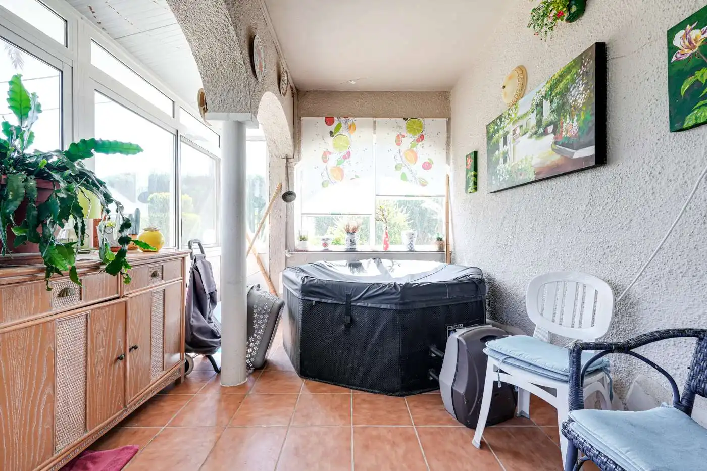 Terraza de Casa o chalet en venta en Mont-roig del Camp con Aire acondicionado, Jardín privado y Terraza
