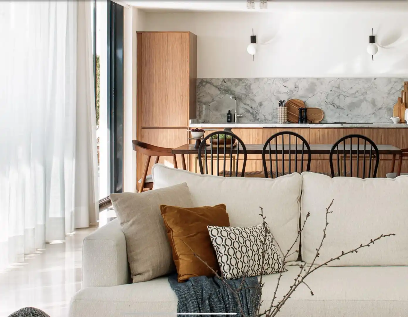 Living room of Houses for sale in Calpe / Calp  with Air Conditioner, Heating and Private garden