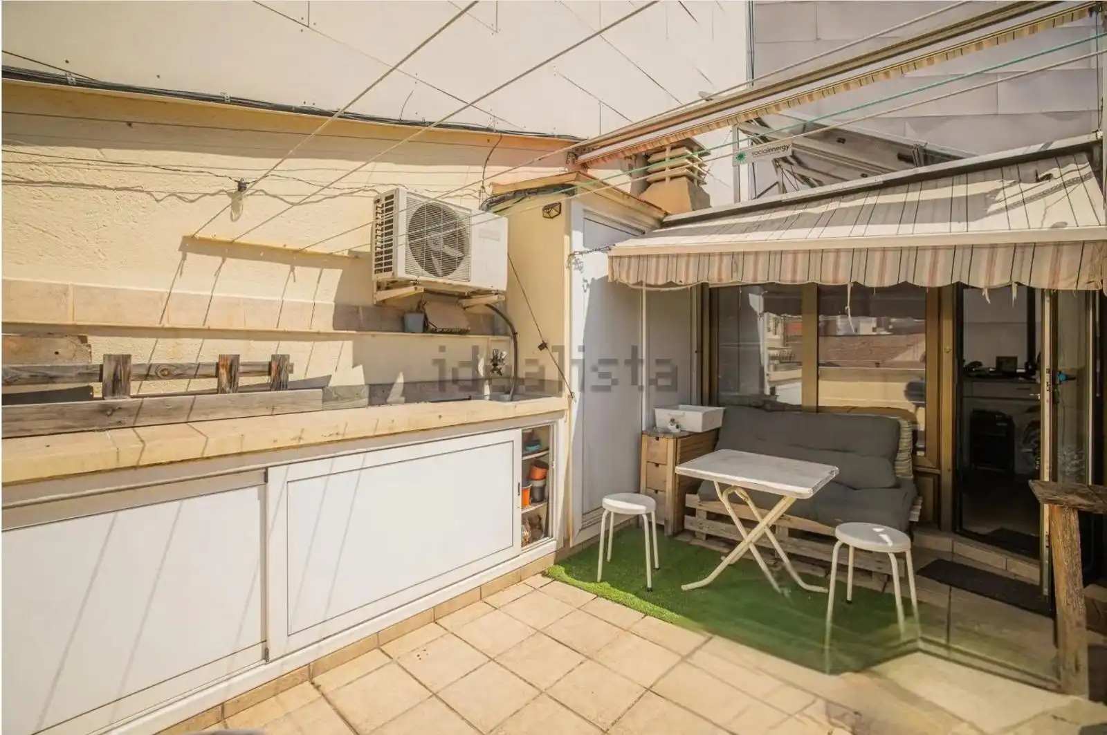 Terrasse von Maisonette zum Verkauf in L'Hospitalet de Llobregat mit Klimaanlage, Heizung und Parkett