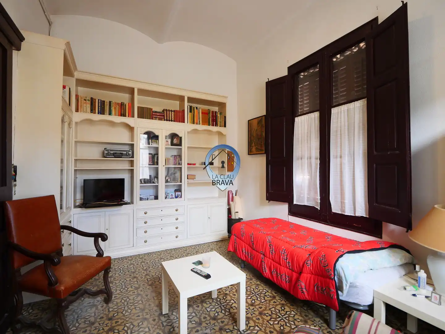 Sala d'estar de Casa o xalet en venda en Caldes de Malavella amb Calefacció, Jardí privat i Terrassa
