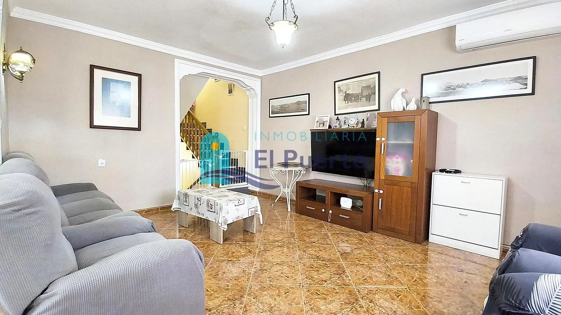Sala de estar de Dúplex en venta en Mazarrón con Aire acondicionado, Terraza y Trastero