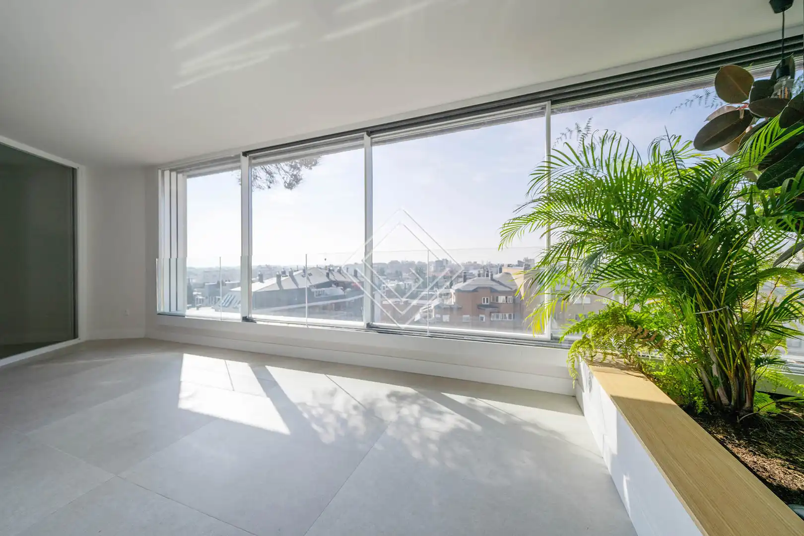 Sala de estar de Piso de alquiler en  Madrid Capital con Aire acondicionado, Calefacción y Terraza