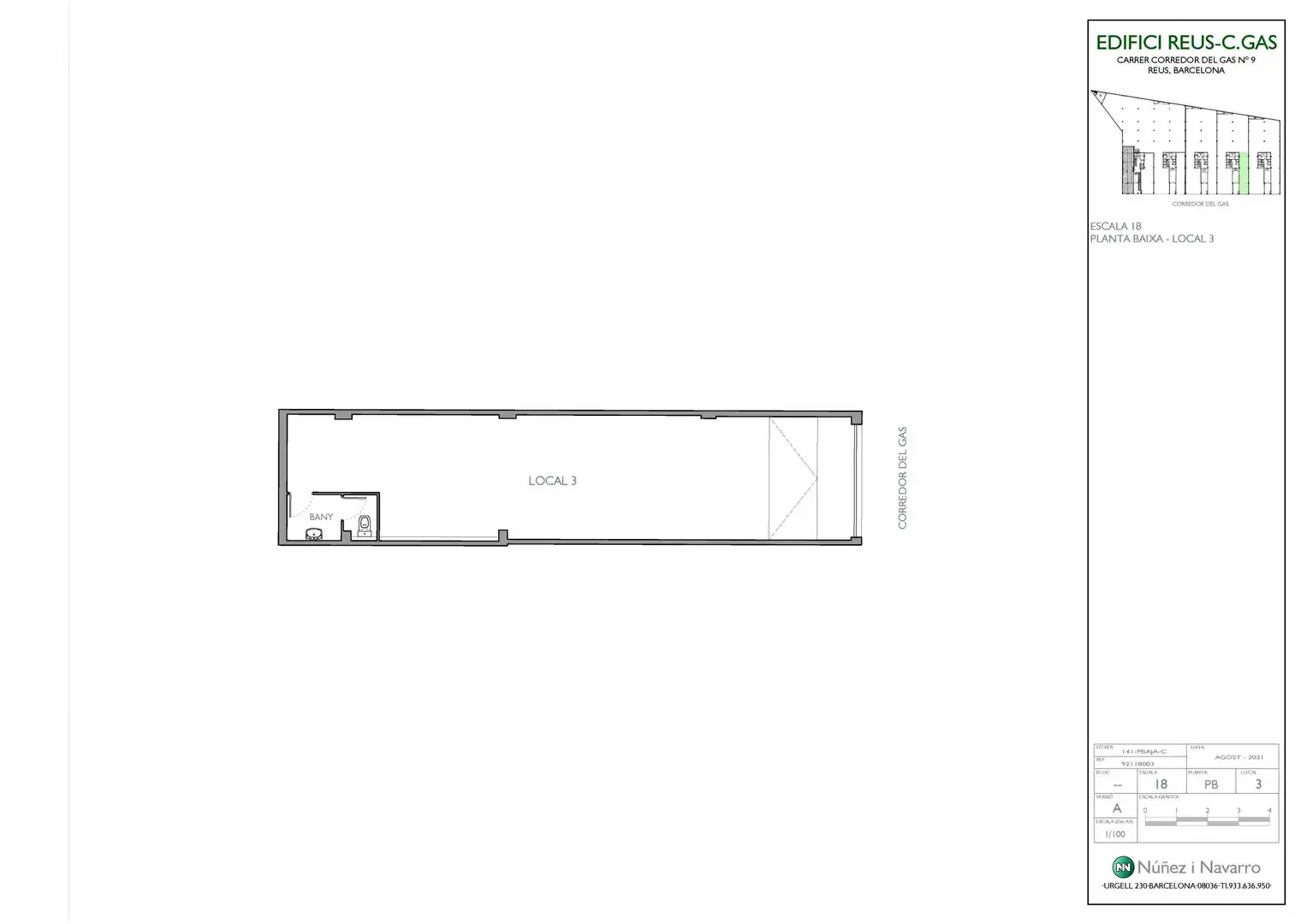 Local comercial en alquiler en CALLE CORREDOR DEL GAS LOCAL 3 CASA 18 9 LO, imagen 8