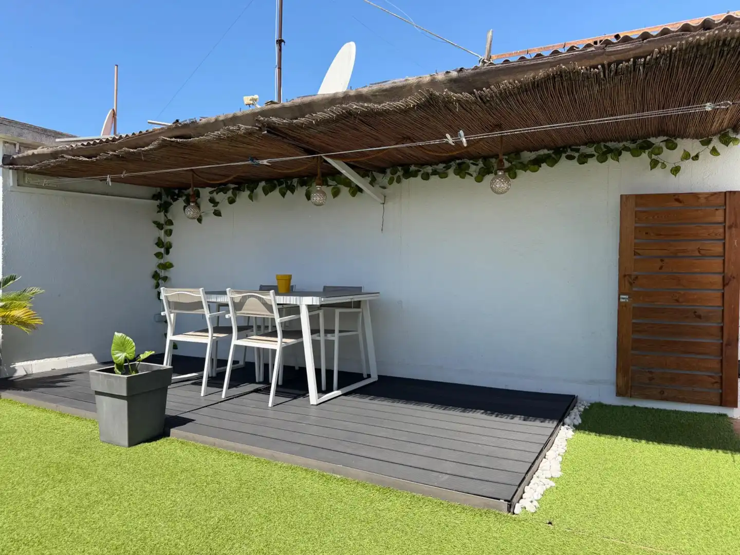Terrasse von Dachboden zum Verkauf in Mataró mit Klimaanlage, Heizung und Parkett