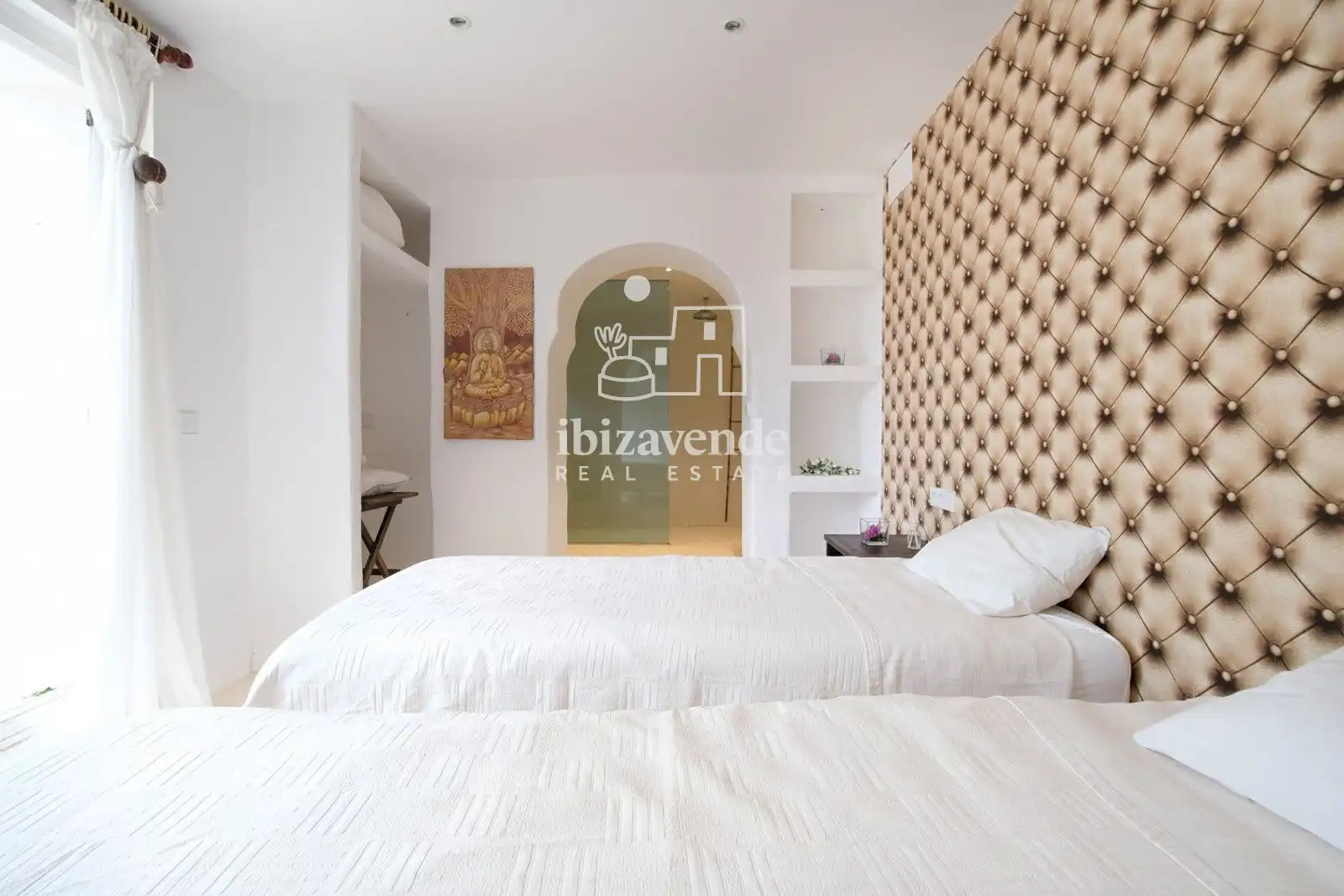 Bedroom of Houses for sale in Santa Eulària des Riu  with Air Conditioner, Private garden and Terrace