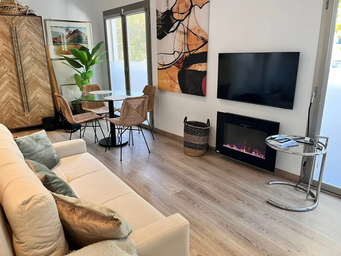 Sala de estar de Ático en venta en Marbella con Aire acondicionado y Terraza