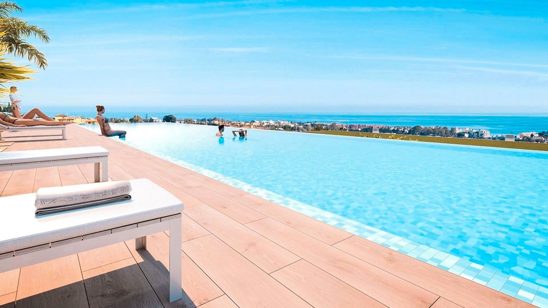 Piscina de Àtic en venda en Estepona amb Aire condicionat, Calefacció i Terrassa