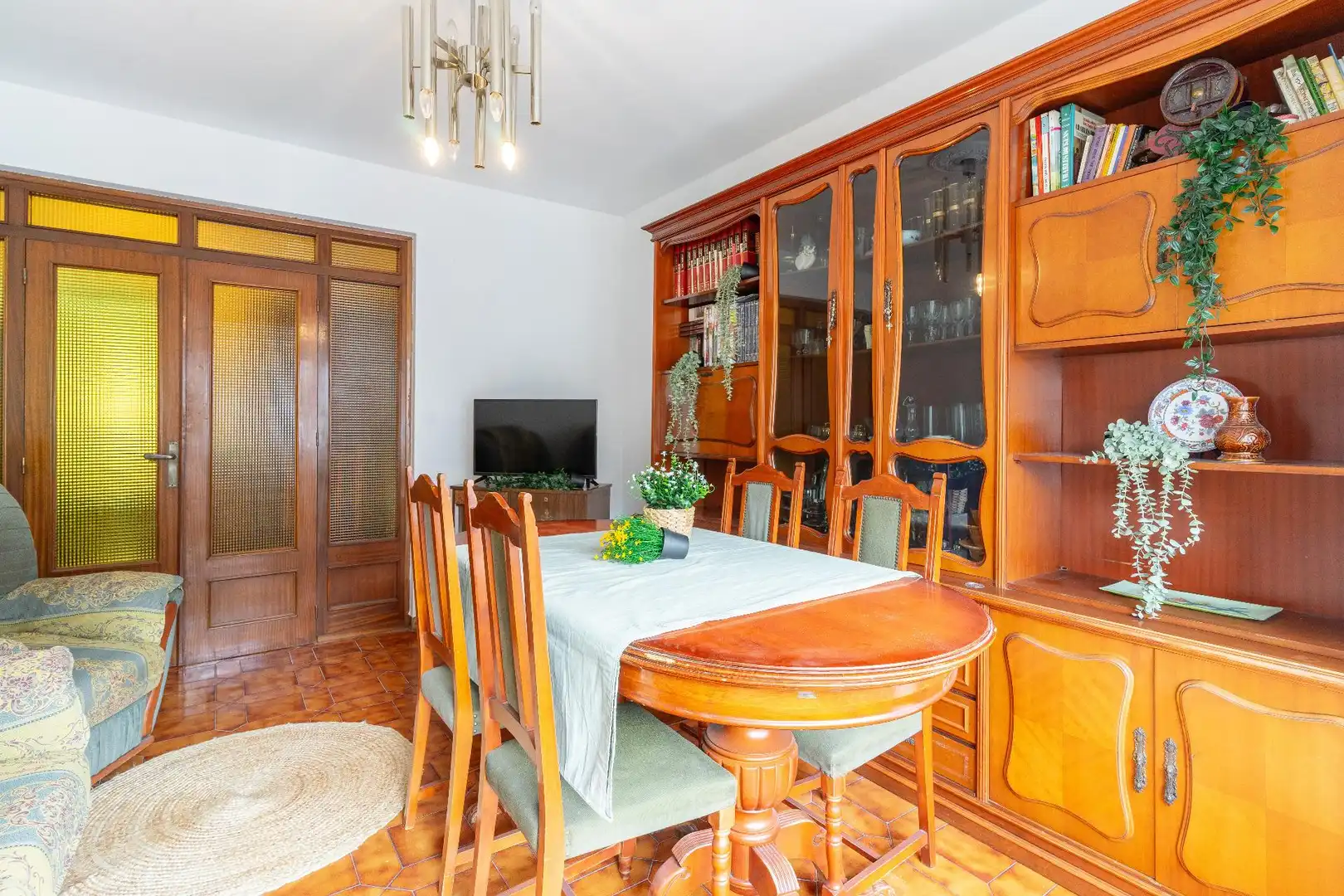 Dining room of Flat for sale in Aller  with Terrace, Storage room and Furnished