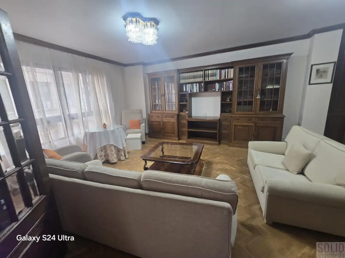 Living room of Flat for rent in Valencia  with Air Conditioner and Balcony