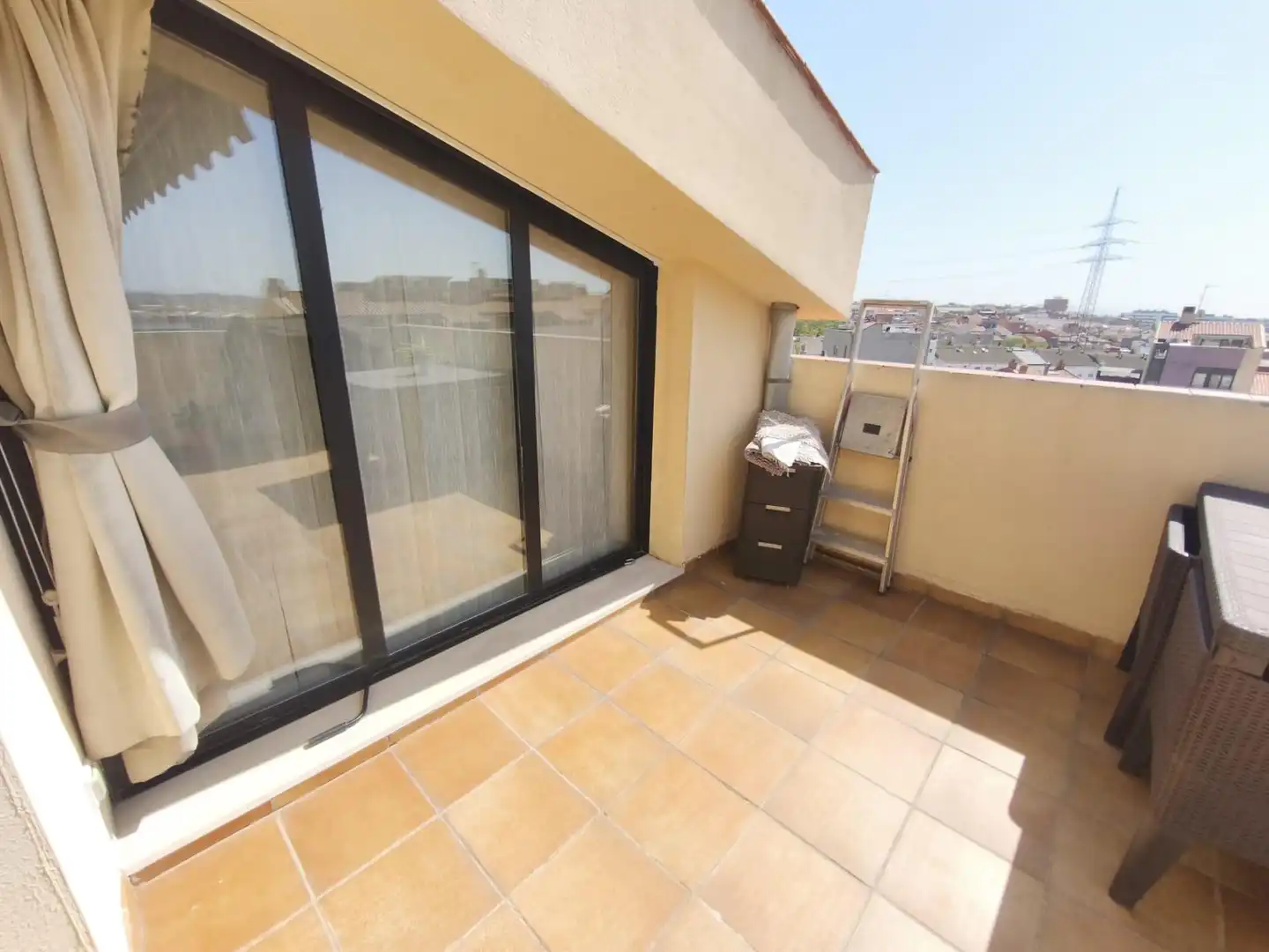 Balcony of Flat for sale in Terrassa  with Air Conditioner, Parquet flooring and Alarm