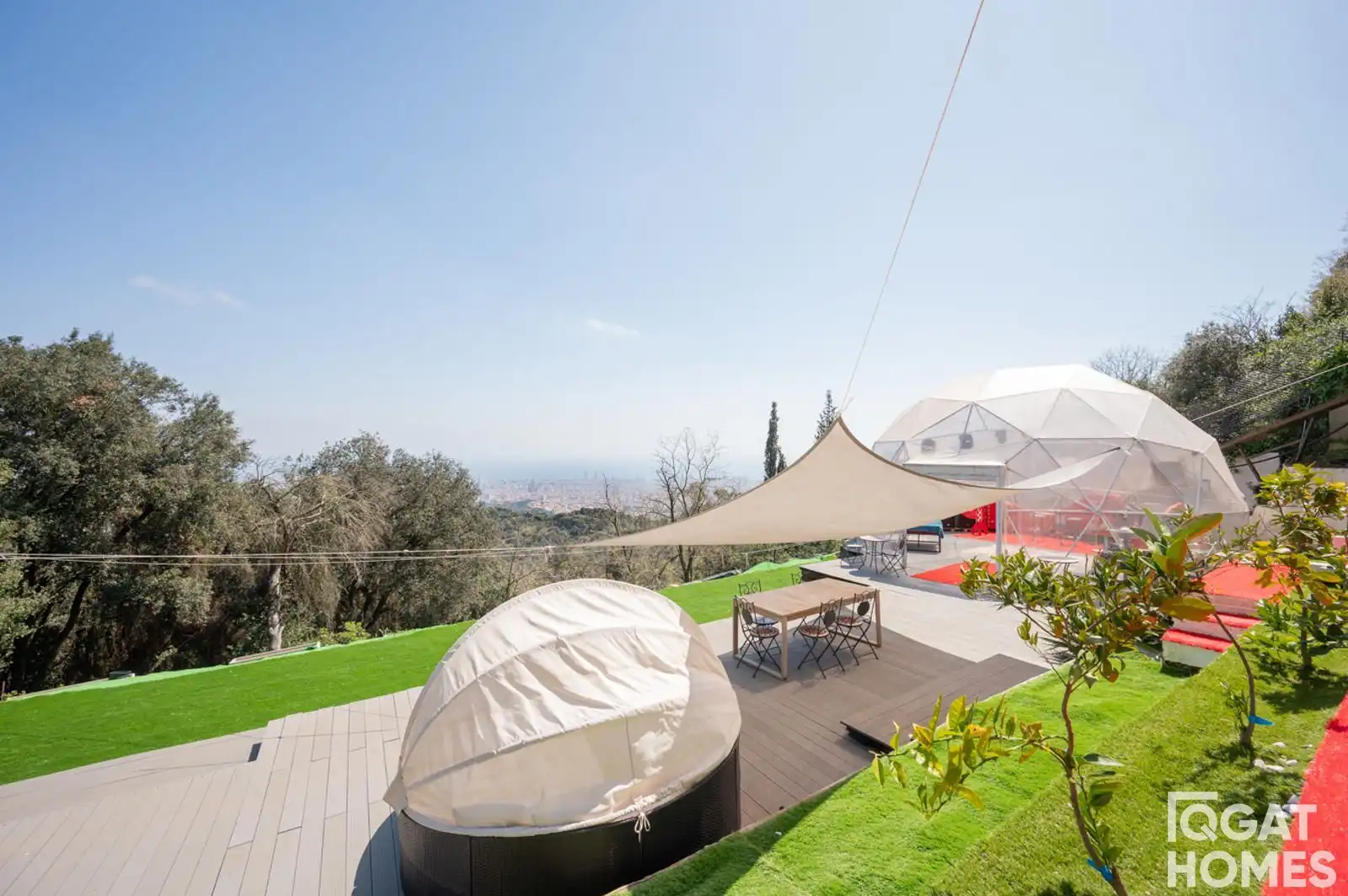 Terrassa de Casa o xalet en venda en Barcelona amb Aire condicionat, Calefacció i Jardí privat