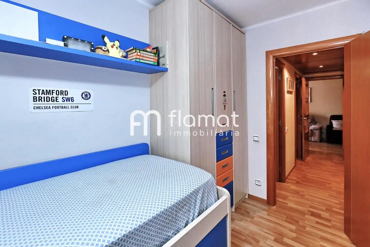 Schlafzimmer von Wohnung zum Verkauf in Badalona mit Klimaanlage, Heizung und Balkon