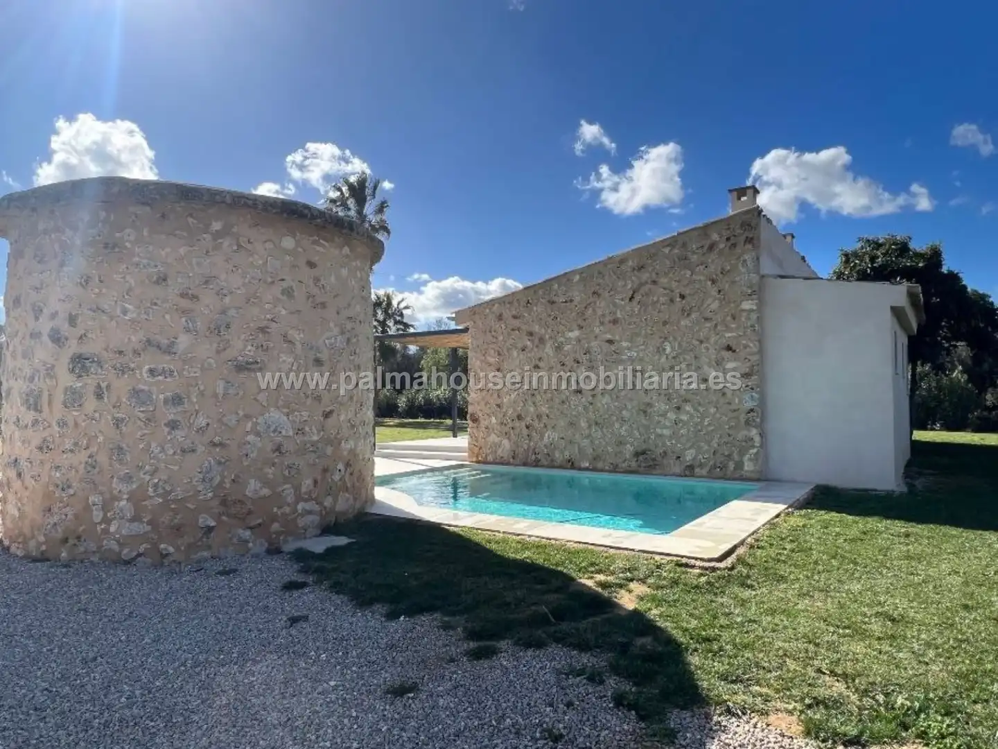 Vista exterior de Finca rústica de alquiler en Sencelles con Piscina, Amueblado y TV