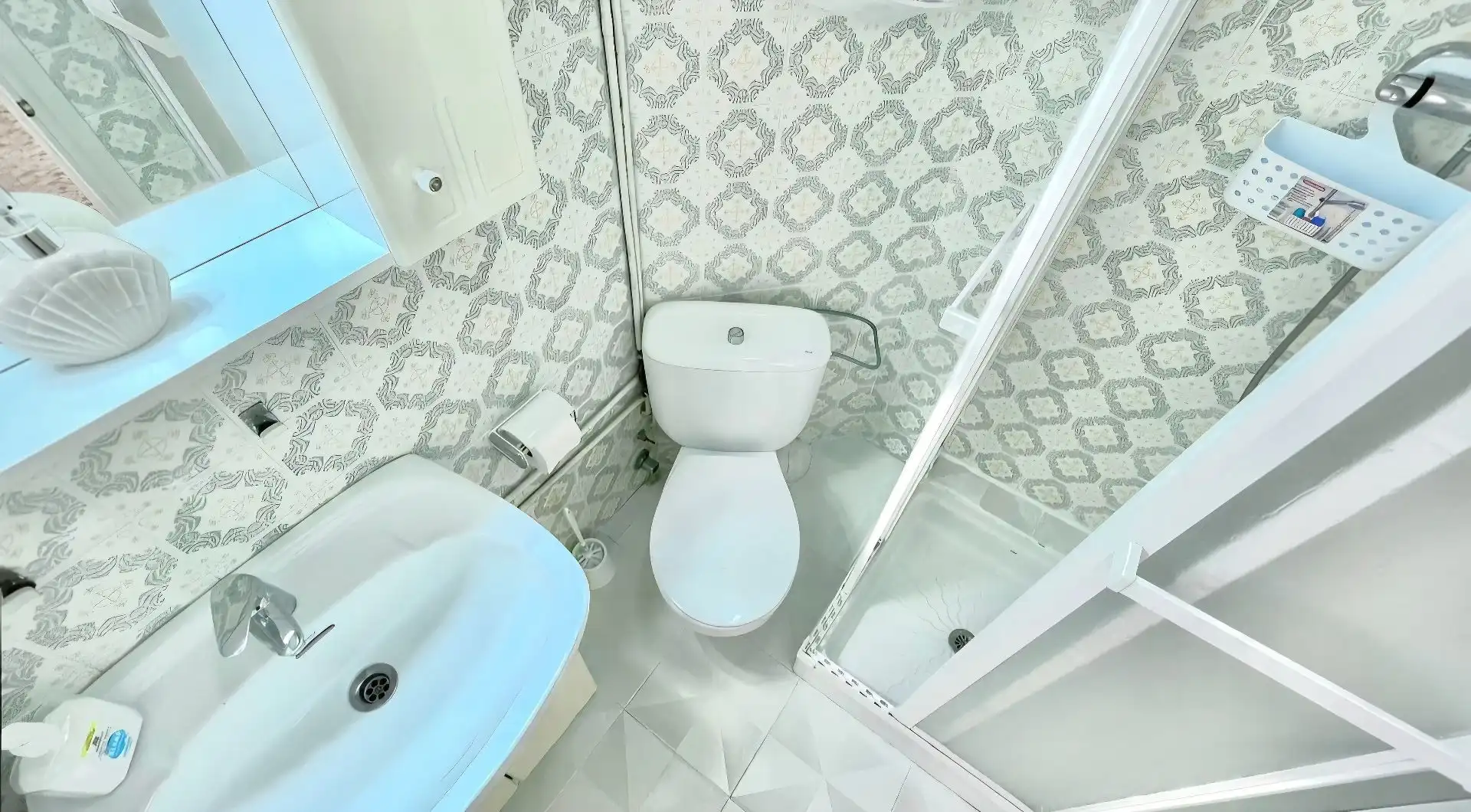 Badezimmer von Wohnungen zum Verkauf in Calpe / Calp mit Klimaanlage, Terrasse und Möbliert