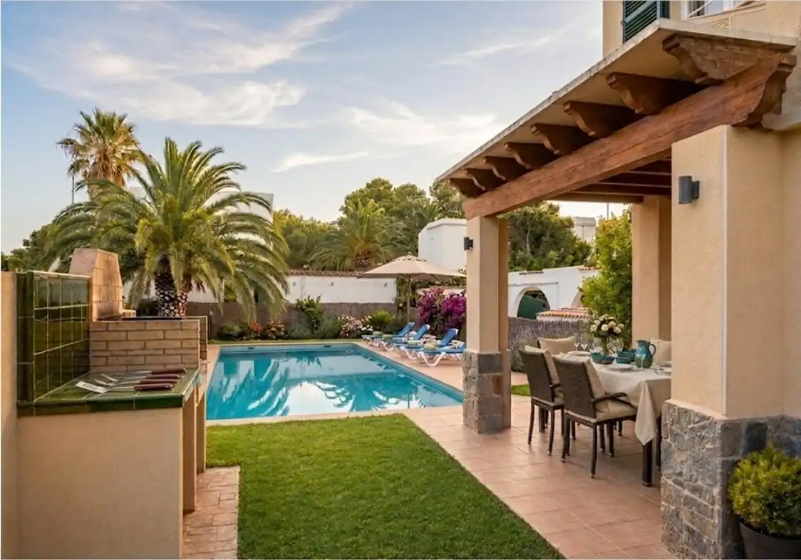 Villa mit Pool zum Verkauf in Cala Blanca