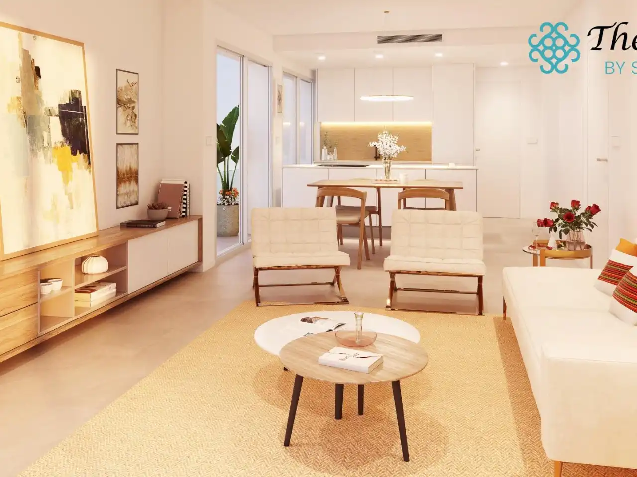 Sala de estar de Apartamento en venta en Pilar de la Horadada ciudad