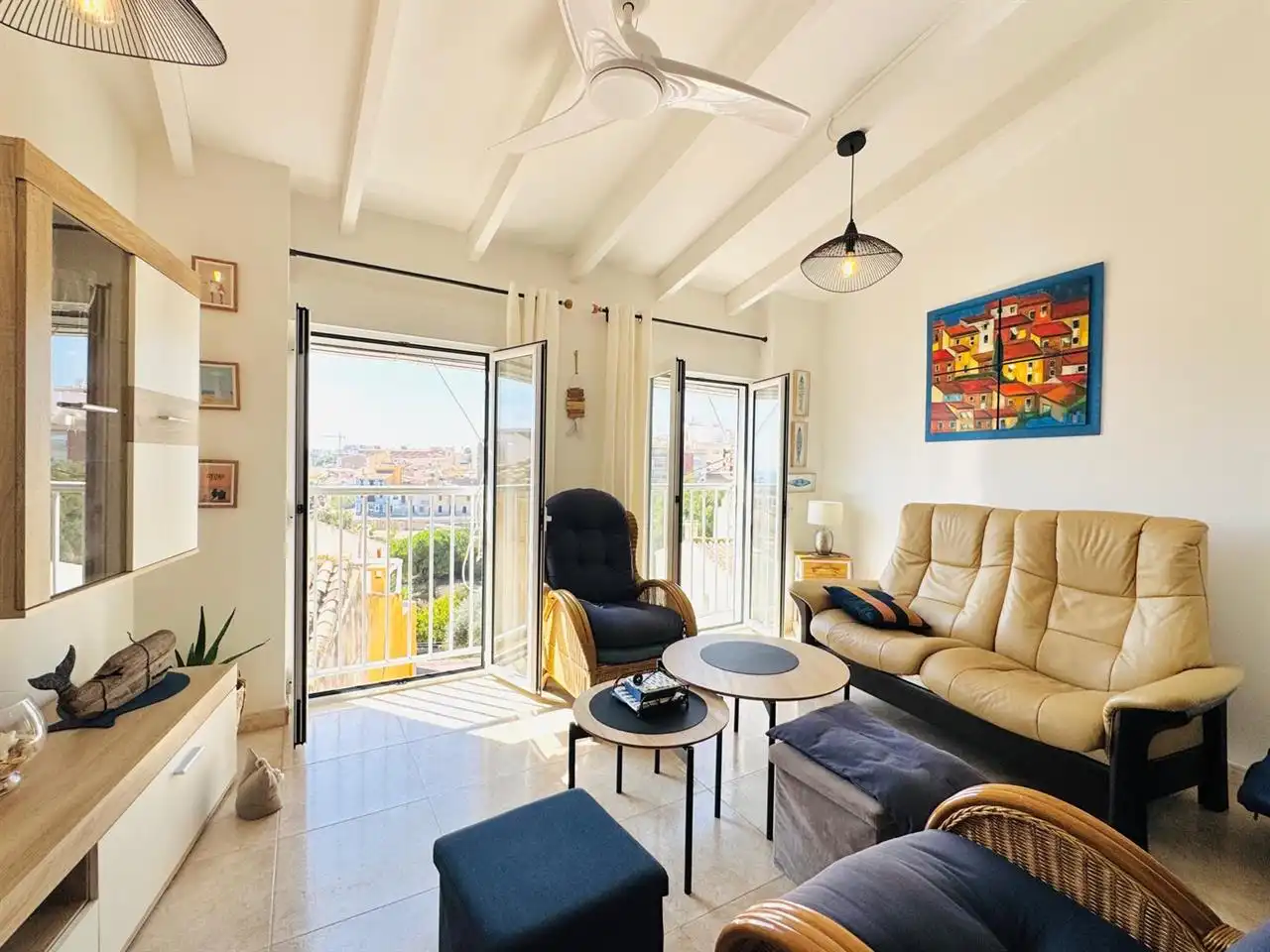 Sala d'estar de Àtic en venda en Villajoyosa / La Vila Joiosa amb Aire condicionat i Calefacció