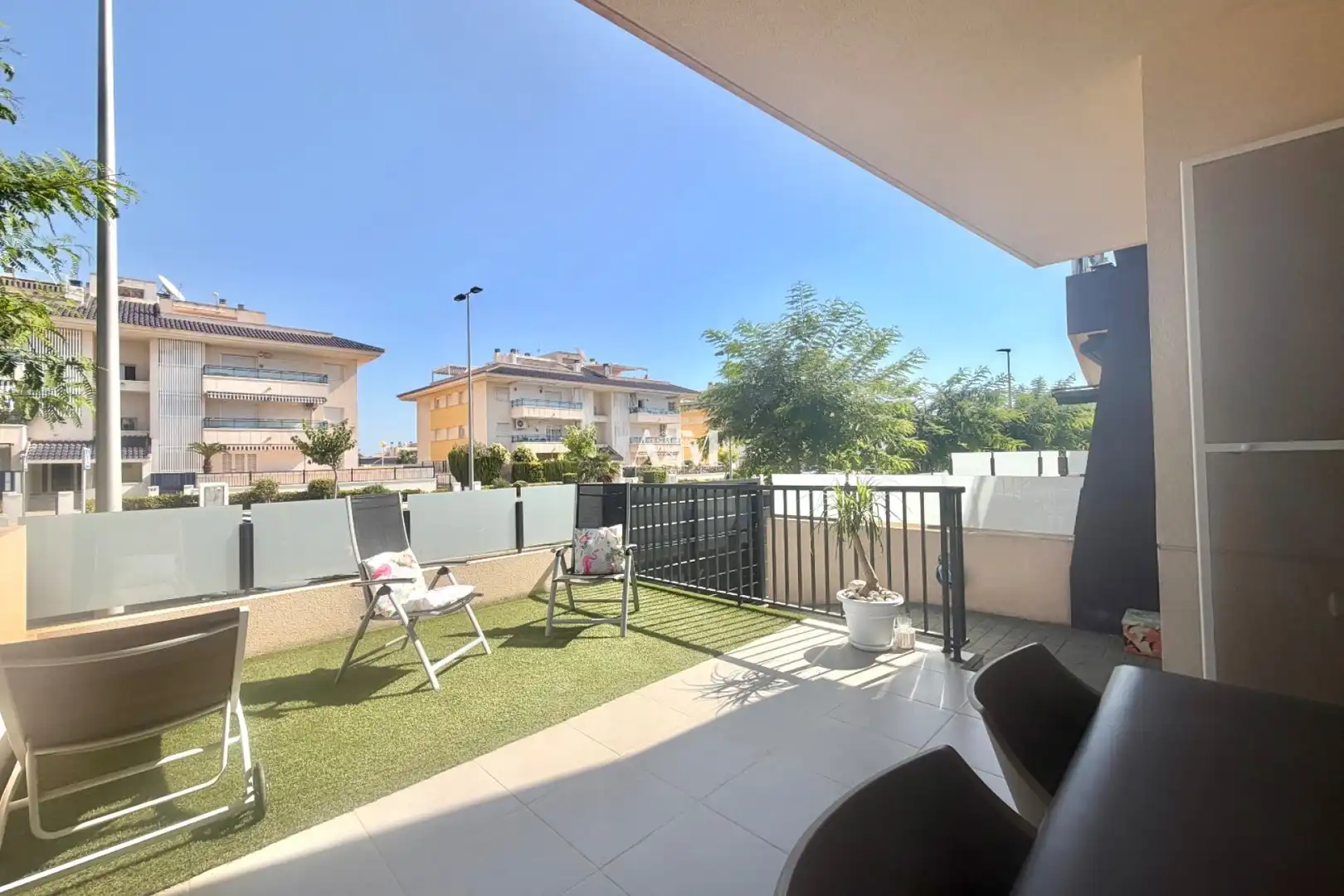 Terrasse von Haus oder Chalet zur Miete in Pilar de la Horadada mit Klimaanlage, Heizung und Terrasse
