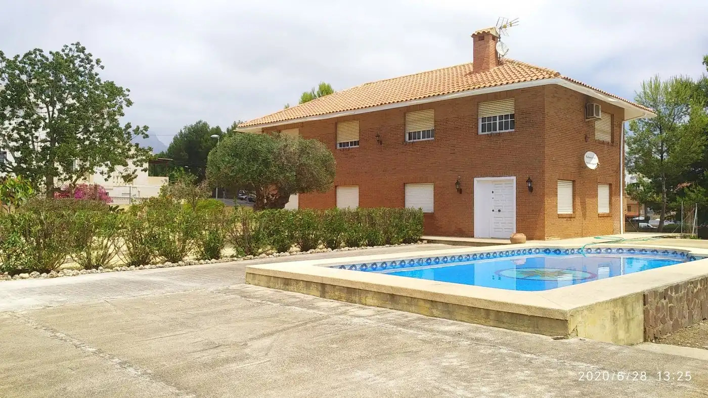 Swimming pool of Houses for sale in La Nucia  with Private garden, Terrace and Storage room