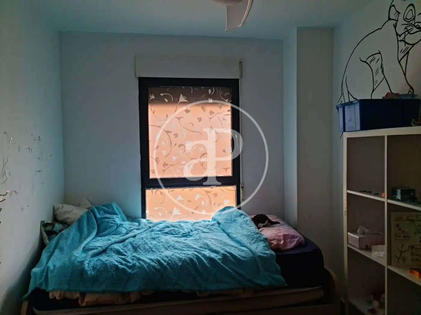 Schlafzimmer von Wohnung zur Miete in Valencia mit Klimaanlage, Heizung und Privatgarten