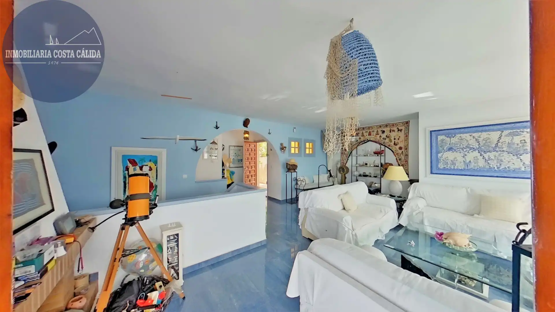 Sala de estar de Casa adosada en venta en Águilas con Terraza, Trastero y Balcón