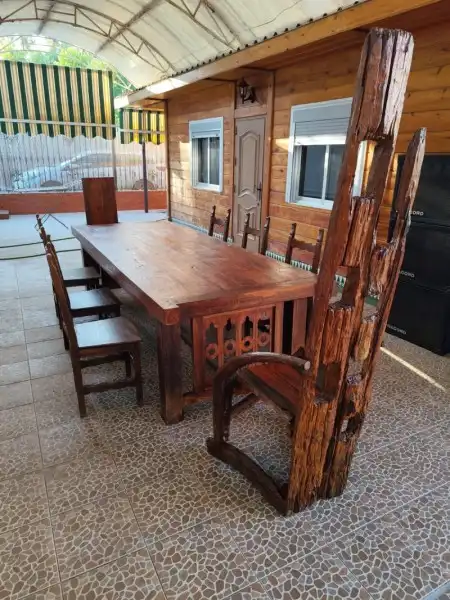 Esszimmer von Country house zur Miete in Motril mit Klimaanlage, Terrasse und Schwimmbad