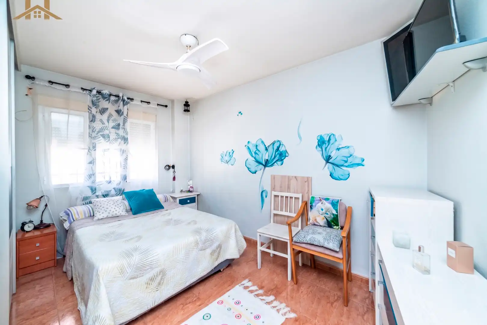 Schlafzimmer von Erdgeschoss zum Verkauf in Leganés mit Klimaanlage und Heizung
